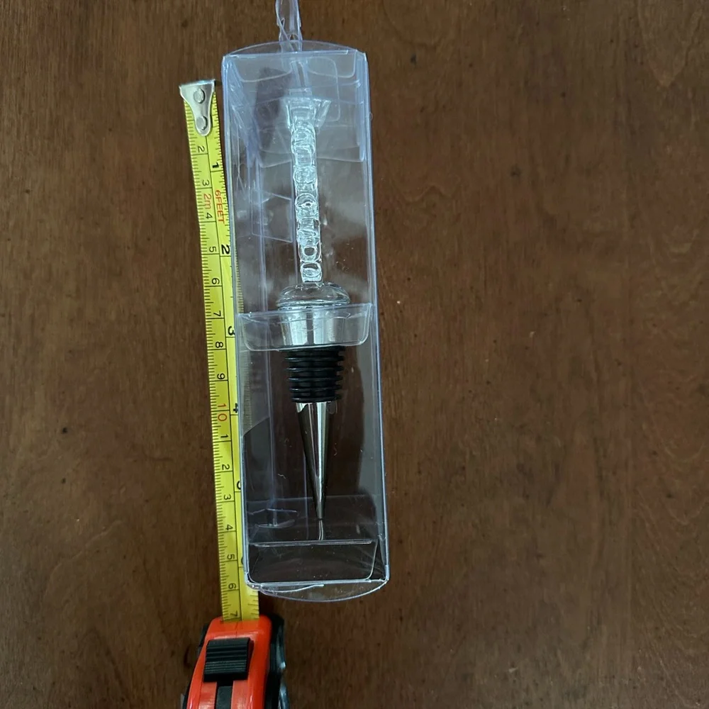 Pier 1 imports clear snowflake olive oil wine bottle stopper